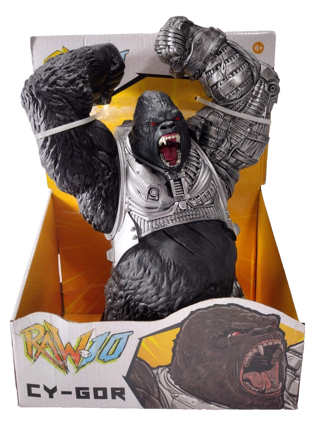 McFarlane Raw 10 CY-GOR Robot Animal Weapon 10.5&Prime; Gorilla Action Figure Toy NEW!