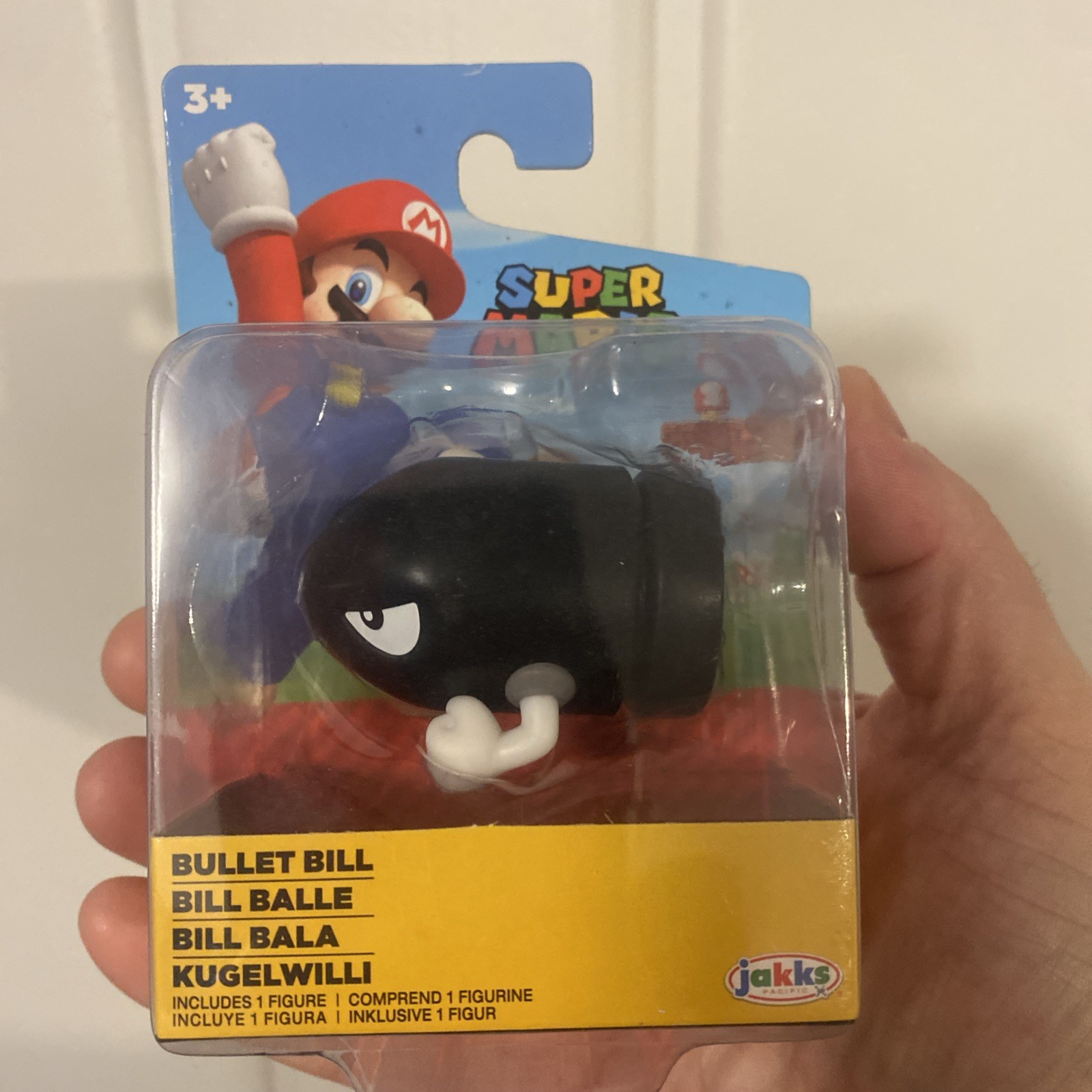 Super Mario Bullet Bill Figure Jakks Pacific Nintendo New Sealed- Damaged Box