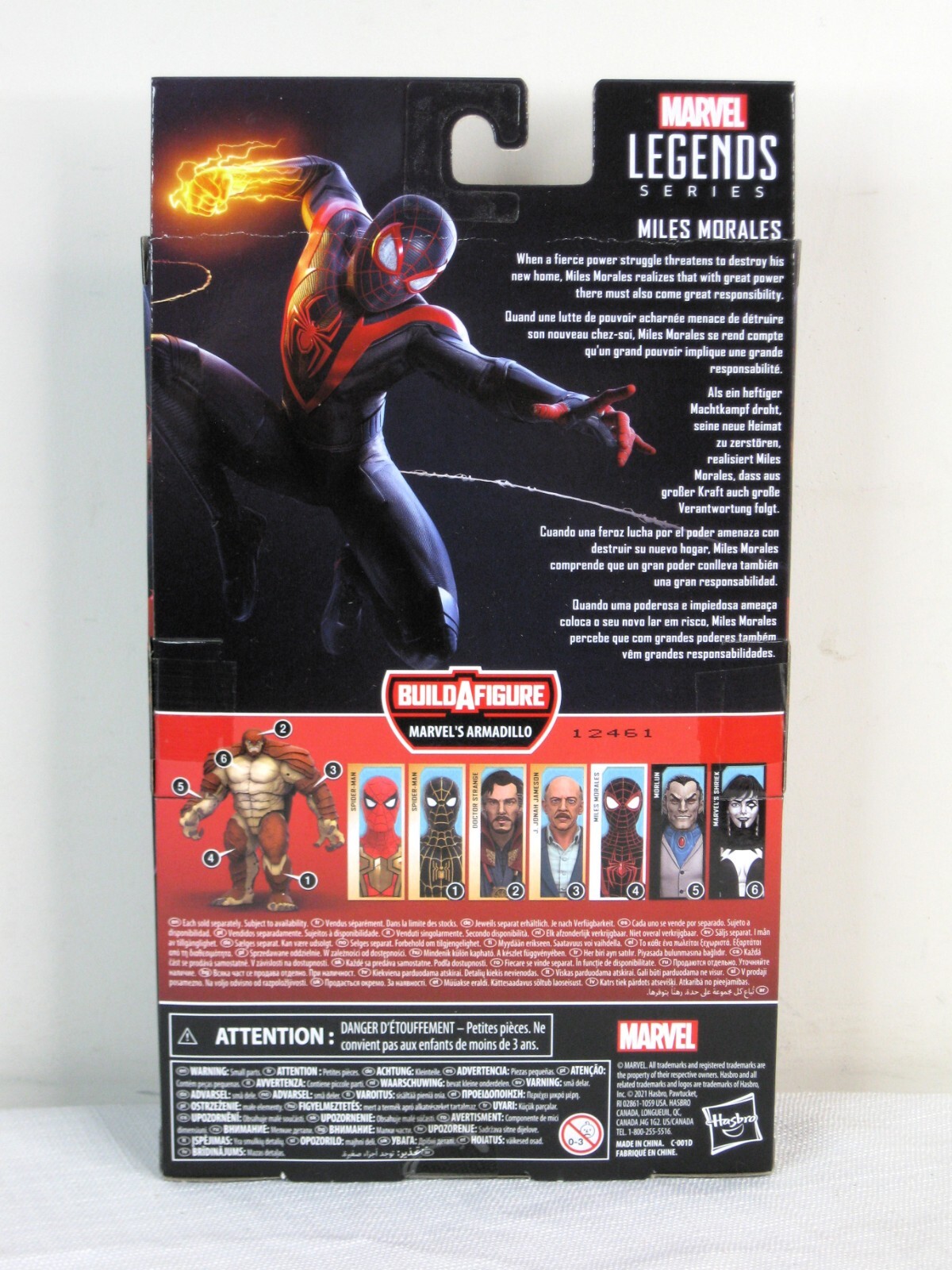 Marvel Legends Gamerverse Miles Morales w/ Marvel&rsquo;s Armadillo BAF