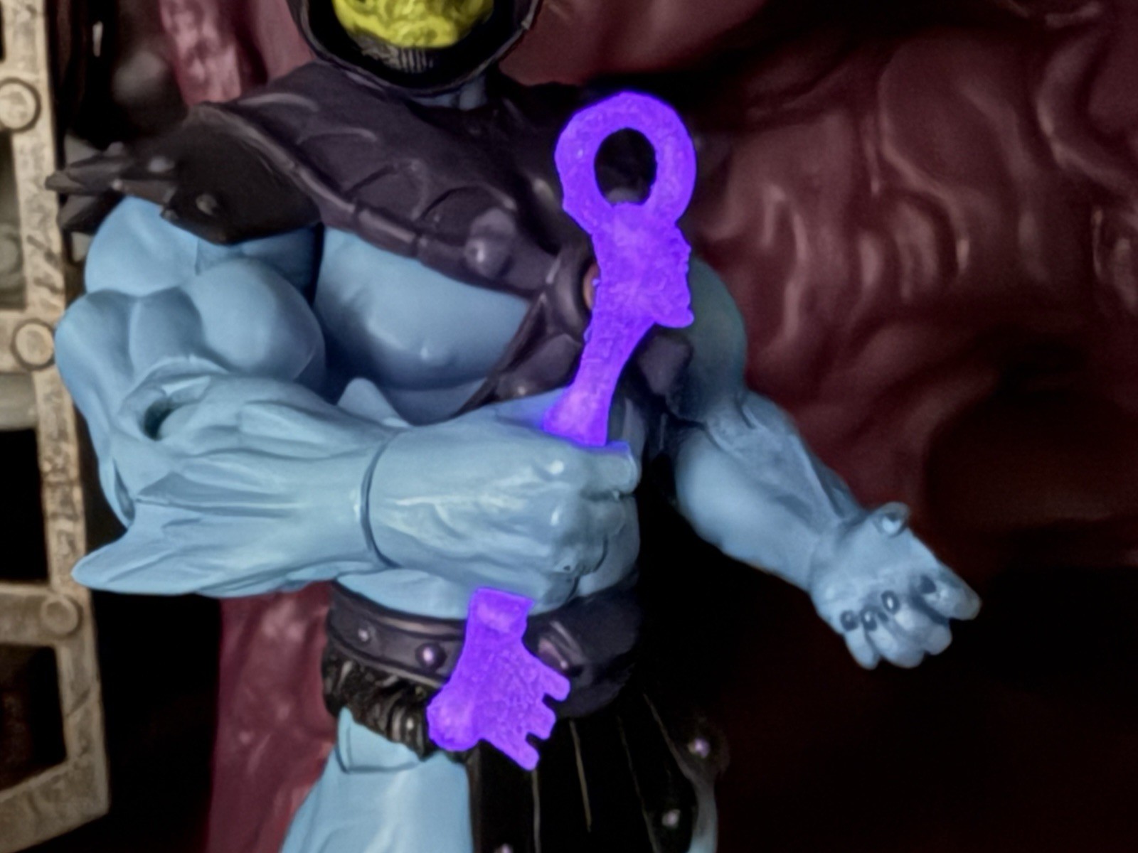 Two GITD purple Custom Skeleton Keys by He-Bro