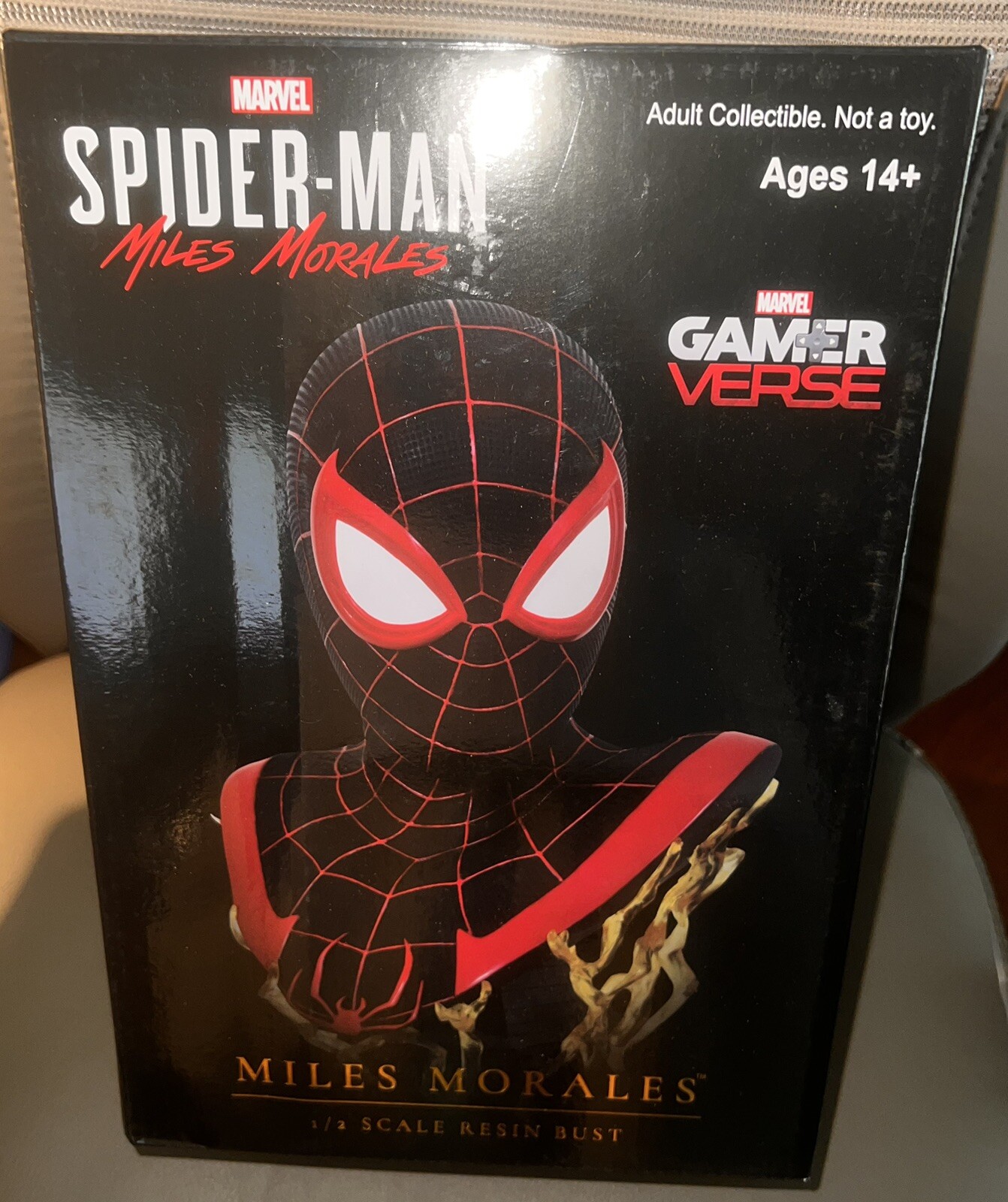 Marvel&rsquo;s GamerVerse Spiderman Miles Morales Bust Diamond Select New