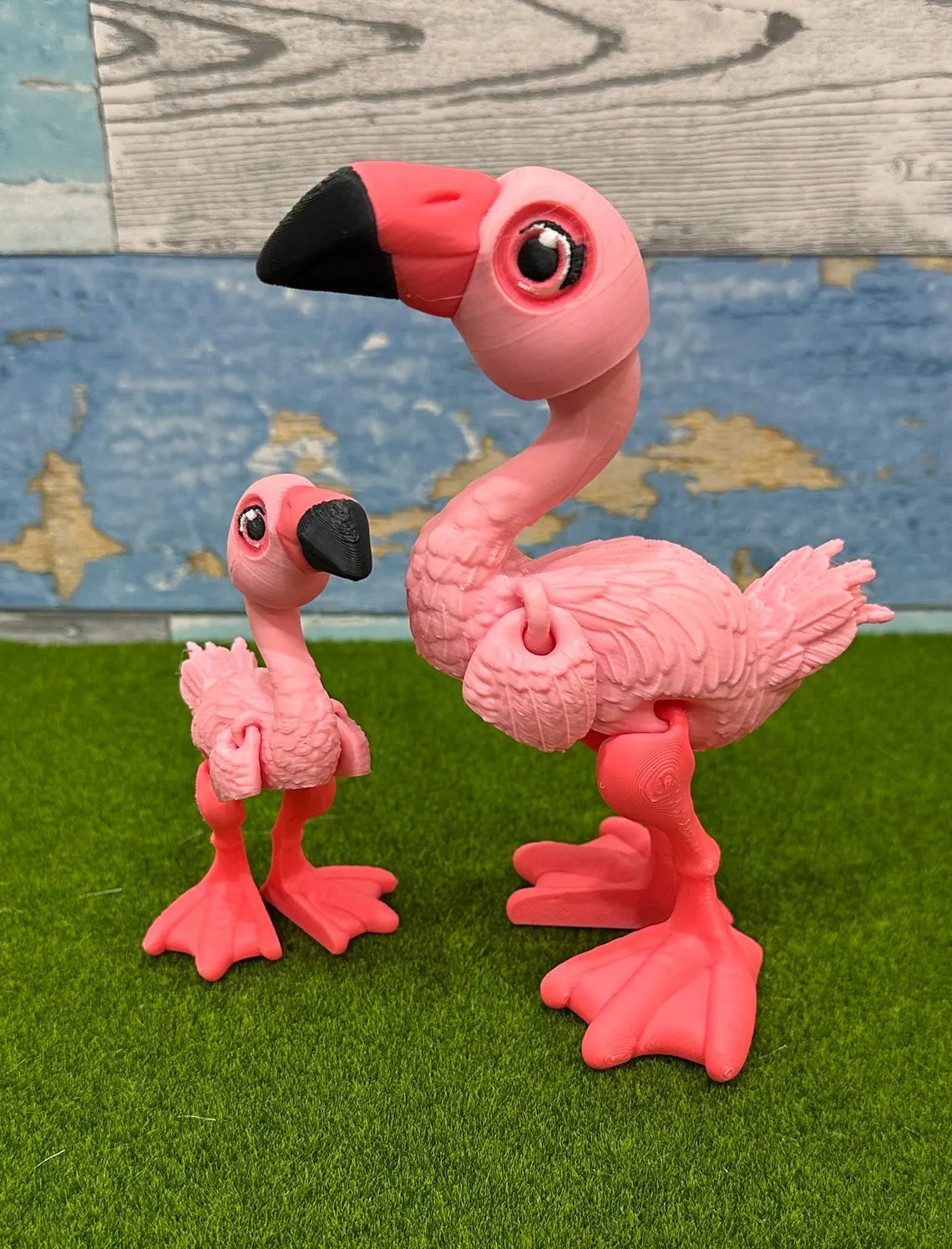 3D Printed Articulating Flamingo