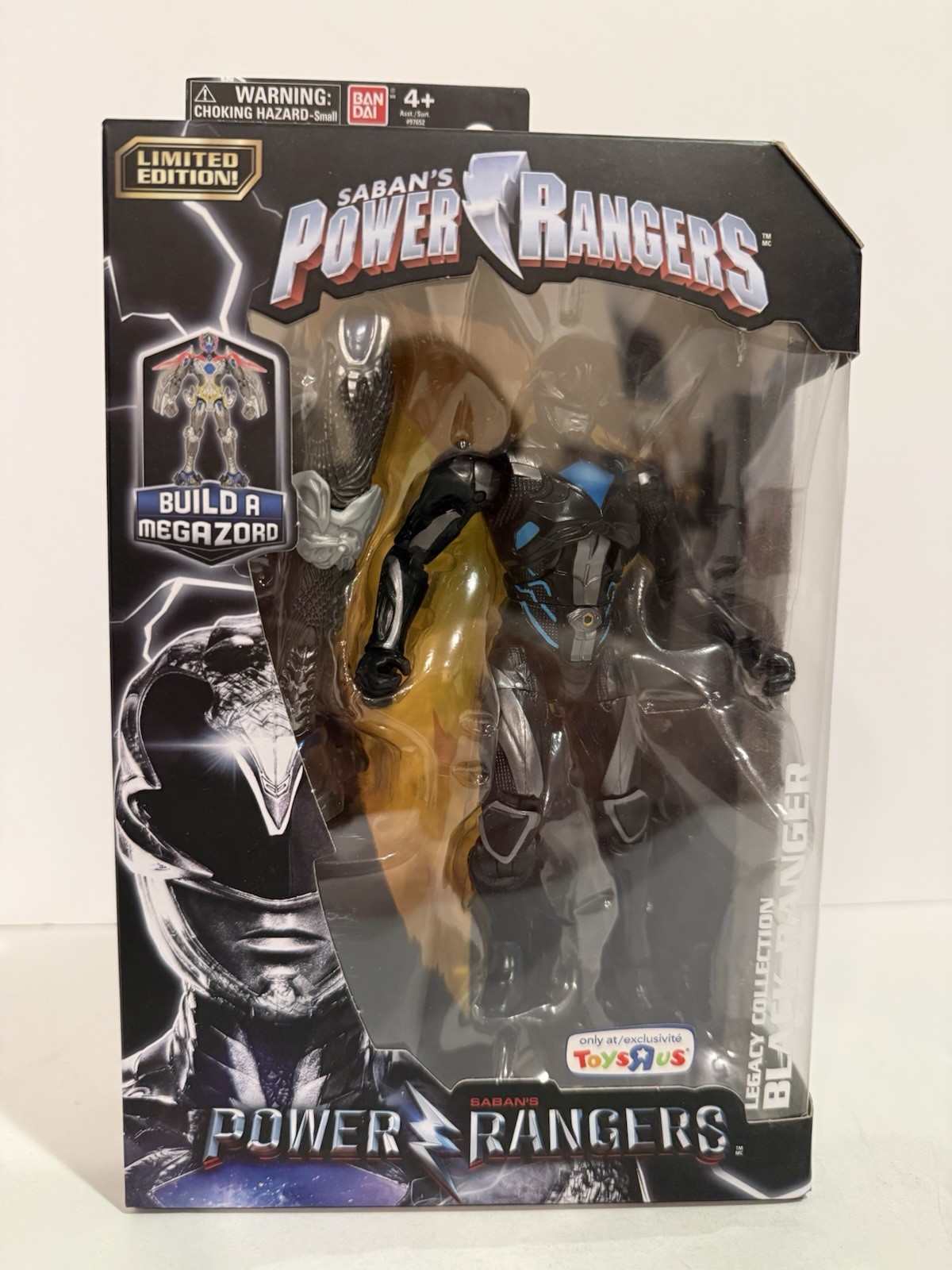 NEW POWER RANGERS LEGACY COLLECTION BLACK RANGER TOYS R US EXCLUSIVE FIGURE!