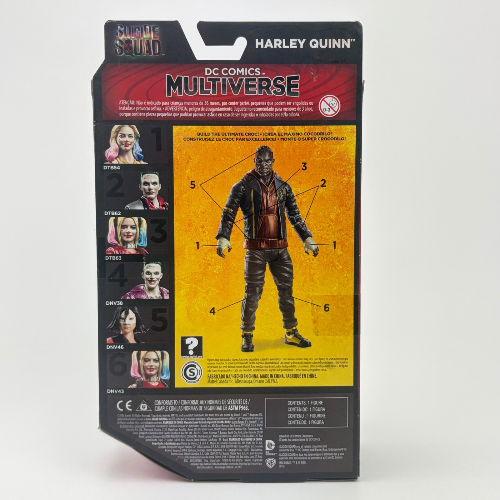Mattel DC Comics Multiverse Suicide Squad Harley Quinn 6 Inch Figure New