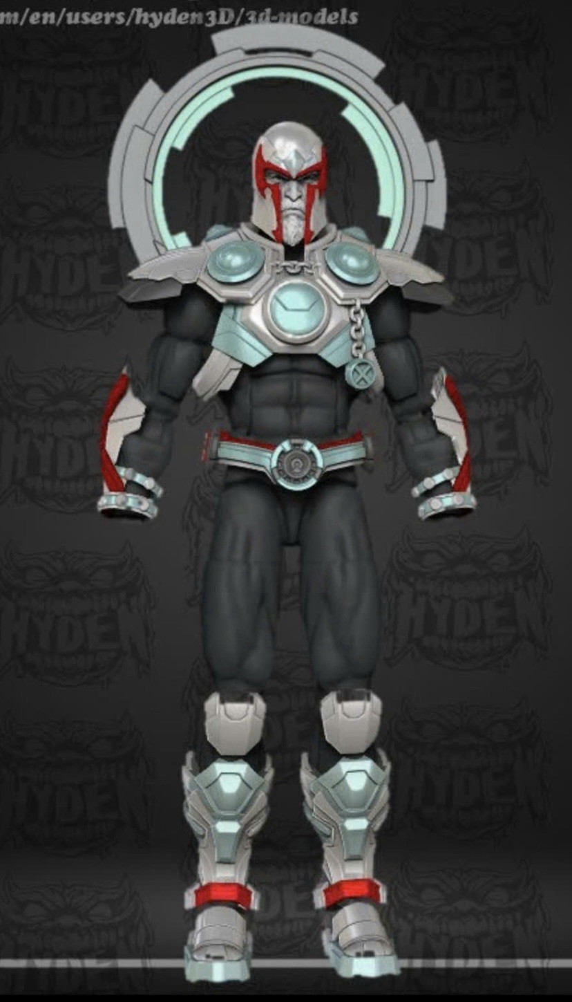 Magneto Armor Kit Sculpt Marvel Rivals Action Figures 1/12 Unpainted ML Ultron