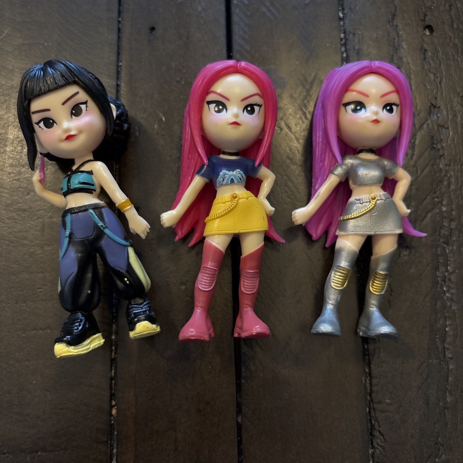 KPop Demon Hunters HUNTR/X Rumi Mira Zoey Cute 4” Kids Toys Amime Figurines