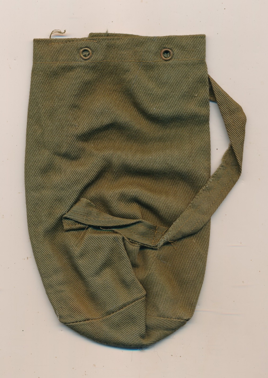 Four VTG GI Joe 1964 Hasbro Soldier Duffel Bags Japan (TM) Brass Grommets