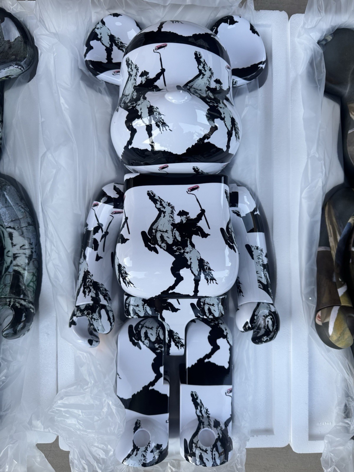 Bearbrick 1000% Banksy Highwayman Horse Figure