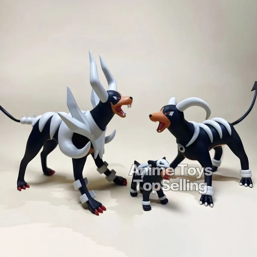 Anime Pokemon Figure Houndoom Evolutionary Model Toys for Gifts 2-8cm