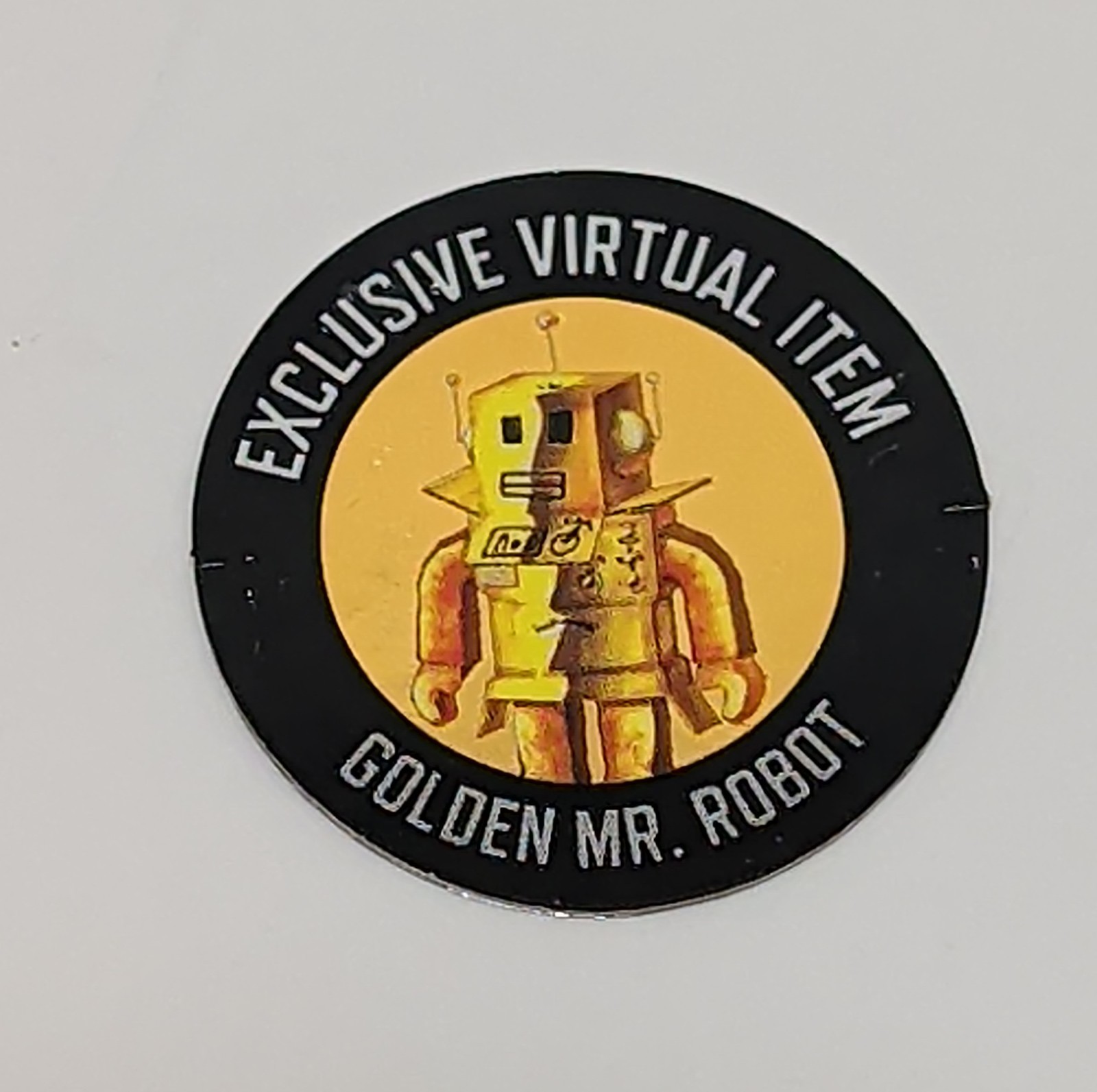 Roblox Golden Mr. Robot CODE ONLY Virtual Delivery