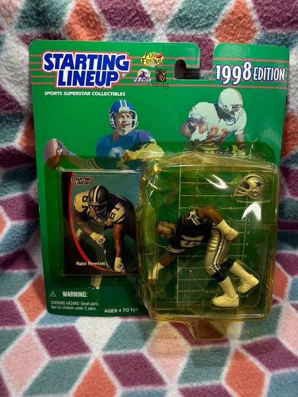 1998 Nate Newton Dallas Cowboys Starting Lineup NFL Figure NIB