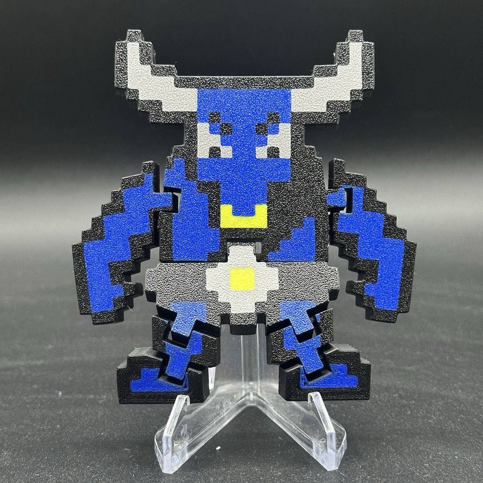 Minotaur – Pixel Art 3D Printed Figure – Custom Design – AMS – Multicolor – PLA