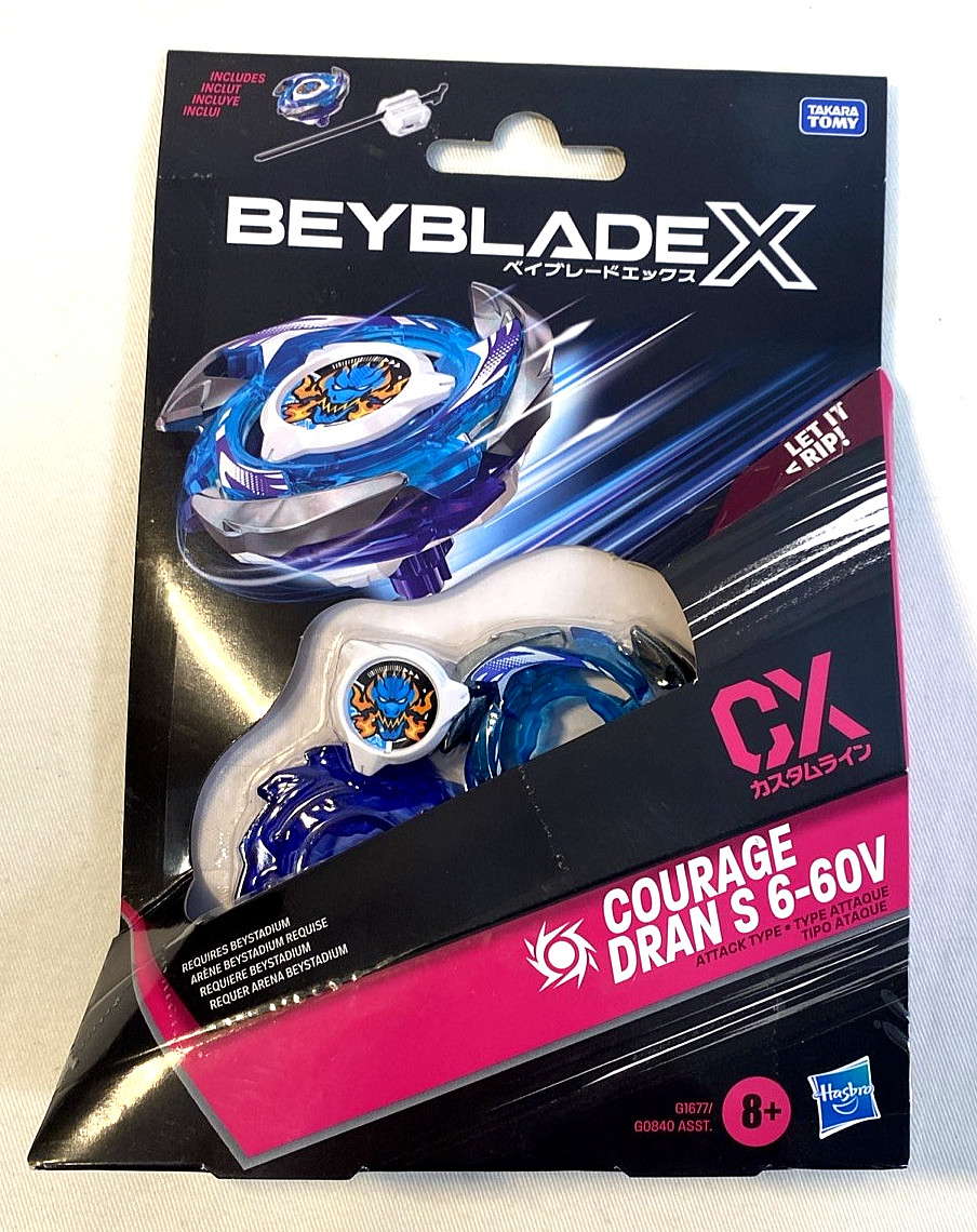Beyblade X CX Courage Dran S 6-60V Attack Type Blue New And Sealed