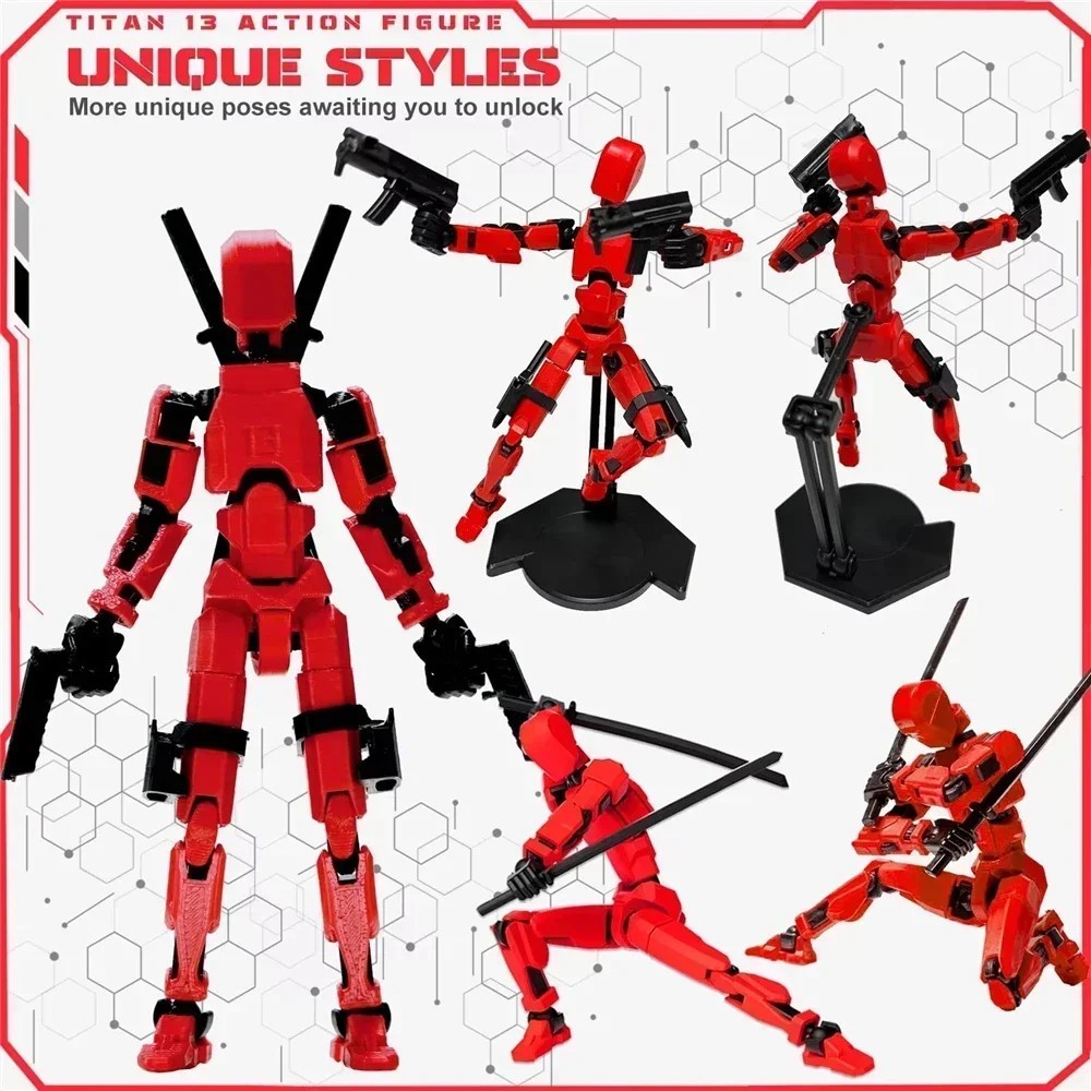 13 Joints Movable Action Figures Dummy Nova Robot Assembled T13 Action Figure wi