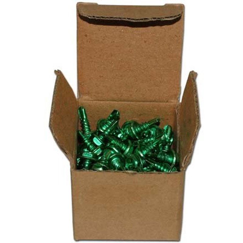 #10 Self-Tapping Hex/Phillips/Slotted/Square Head Ground Screws (Box of 100 in G