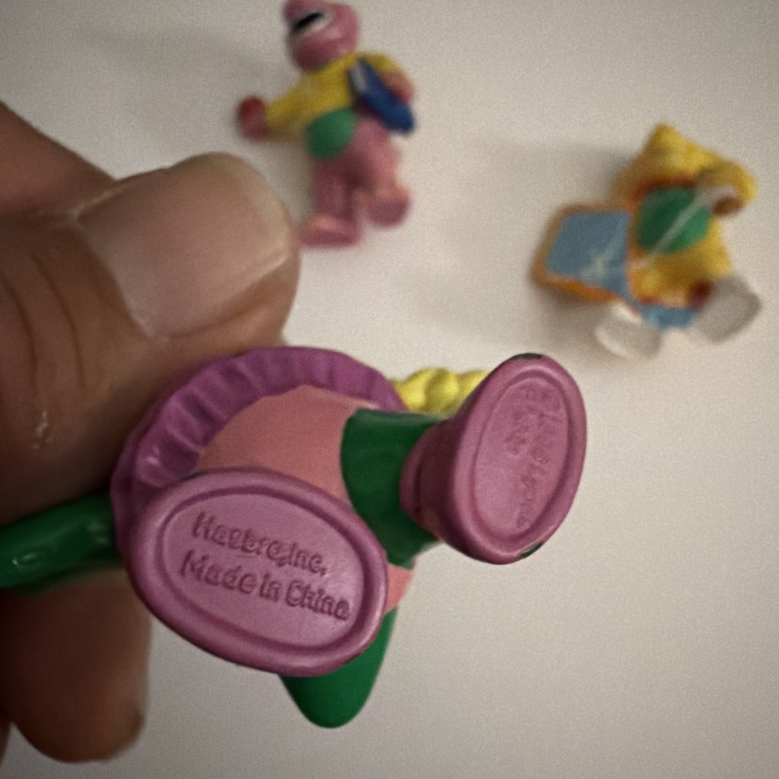 Barney & Friends Baby Bop BJ Dinosaur PVC Figures Playskool The Lyons Group Vtg