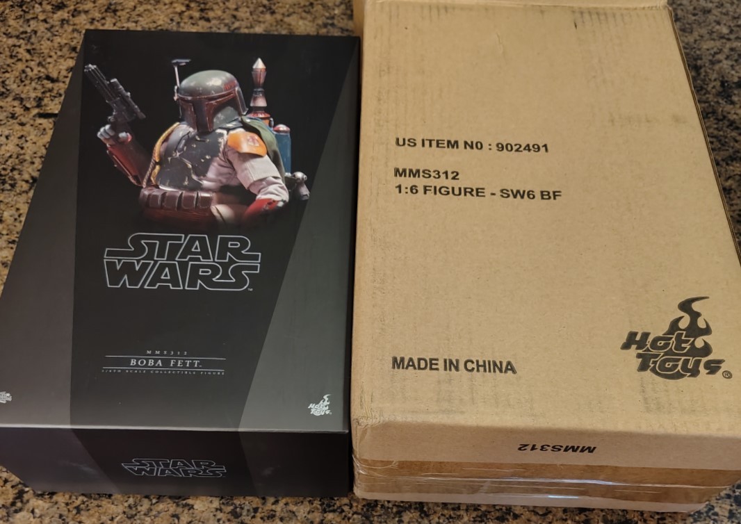 1/6 Hot Toys MMS312 BOBA FETT Original BOXES ONLY w/ Trays (No Figure)