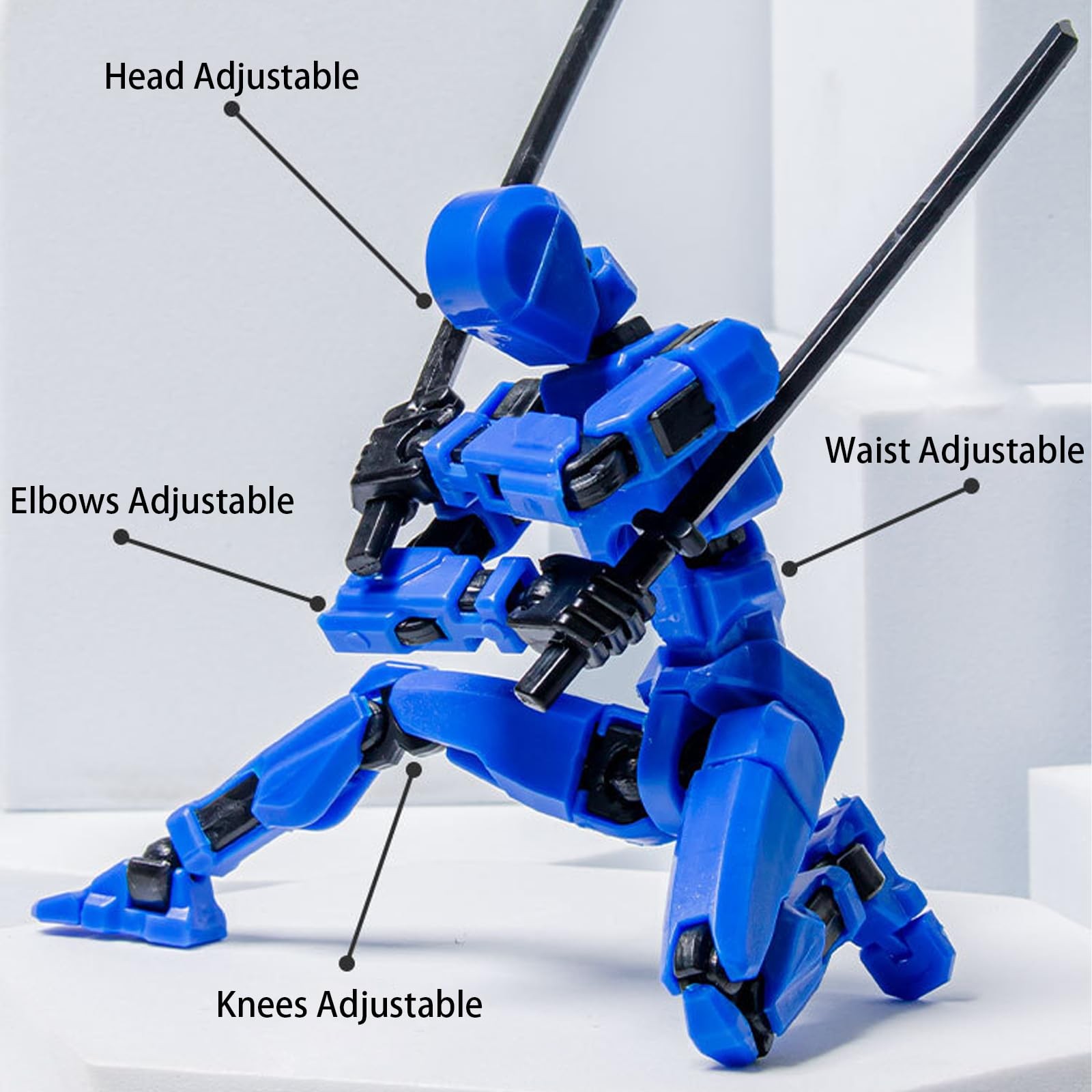 5PCS Assembly Completed T 13 Action Figure 3D Printed Multi-Jointed Movable,L…