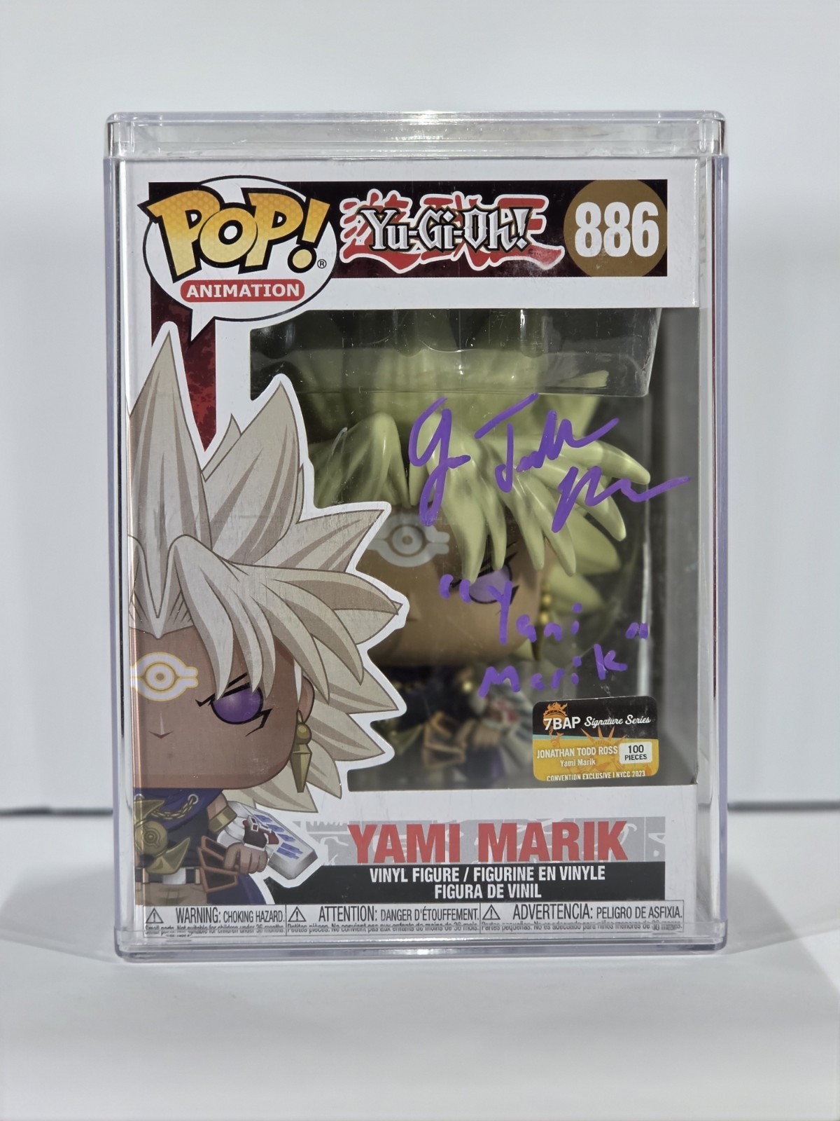 Yu-Gi-Oh! Funko Pop: Yami Marik #886 Signed by Jonathan Todd Ross (Limited Ed)