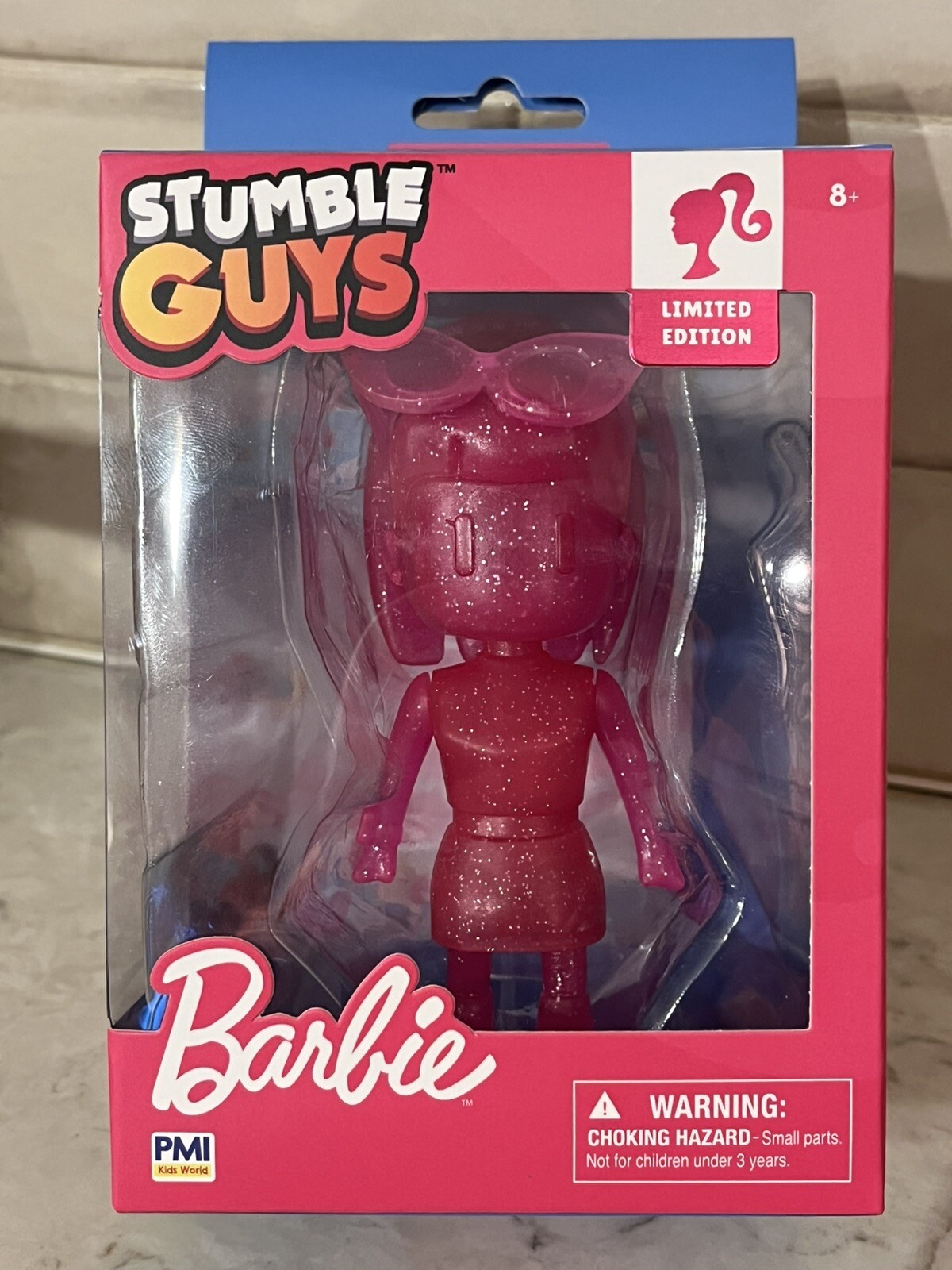 STUMBLE GUYS SPARKLE BARBIE LIMITED EDITION BOXED 4&Prime; ACTION FIGURE MATTEL