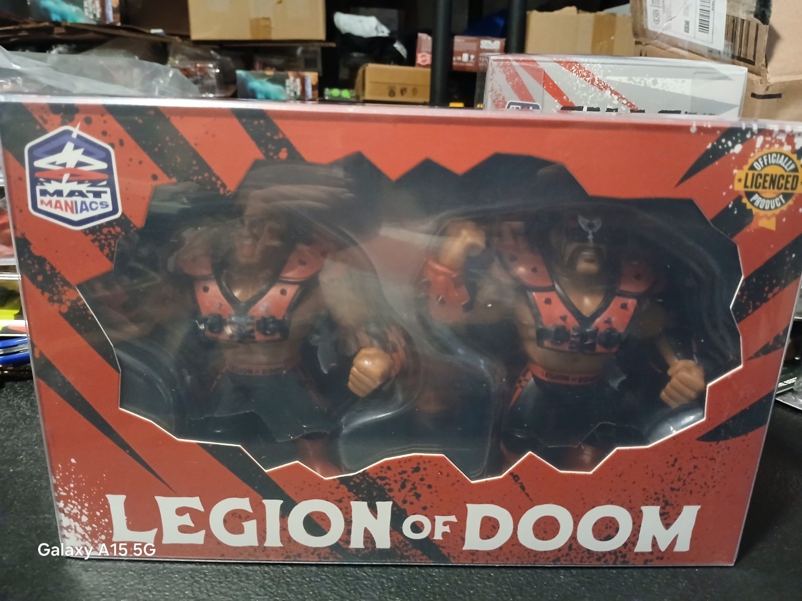 Mat Maniacs Legion Of Doom Road Warriors Hawk & Animal New In Protective Case