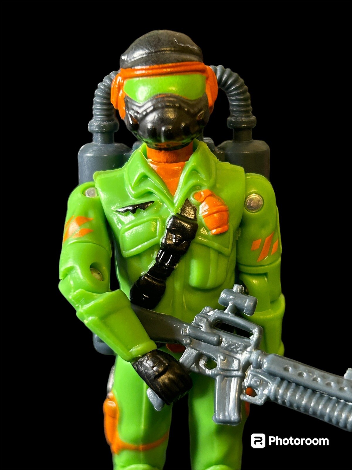 Steel Brigade Z-Force Custom 1987 Vintage Style GI Joe Black Major