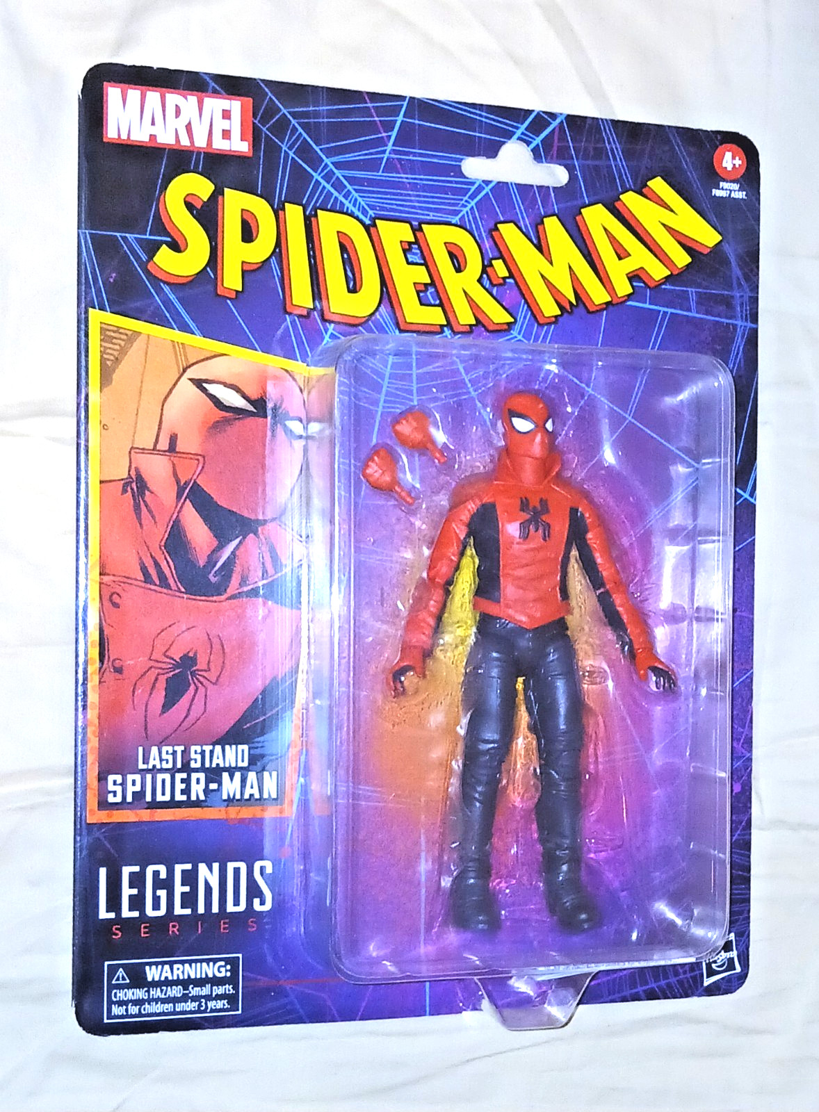 MARVEL LEGENDS RETRO CARD LAST STAND SPIDER-MAN 6&Prime; FIGURE HASBRO SEALED 2024