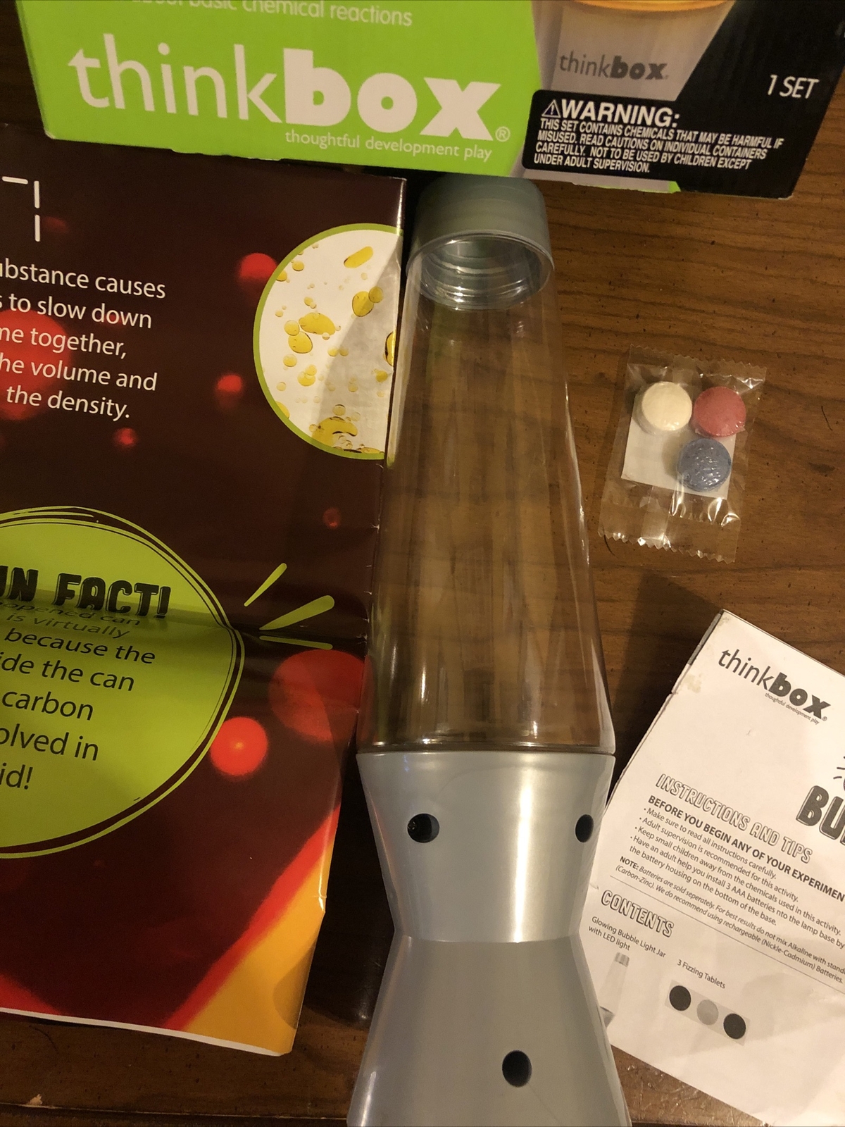 Think Box Create Your Own Glowing Bubble Light, Age 12+