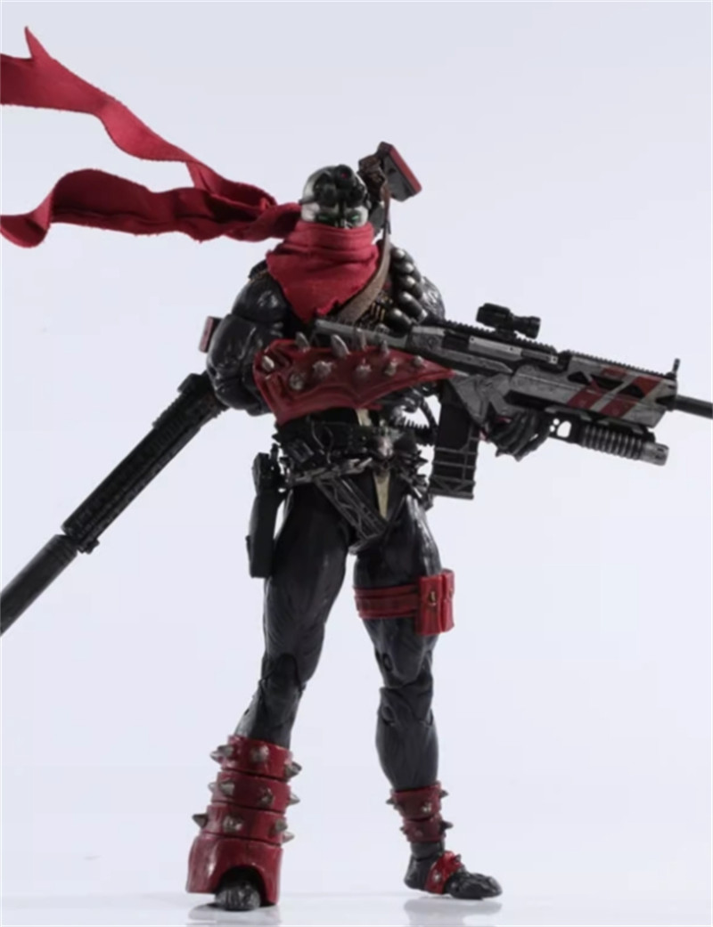 Spawn McFarlane 1/12 Scale Rode Custom Deluxe Red Wired Cape Cloak Scarf No Body