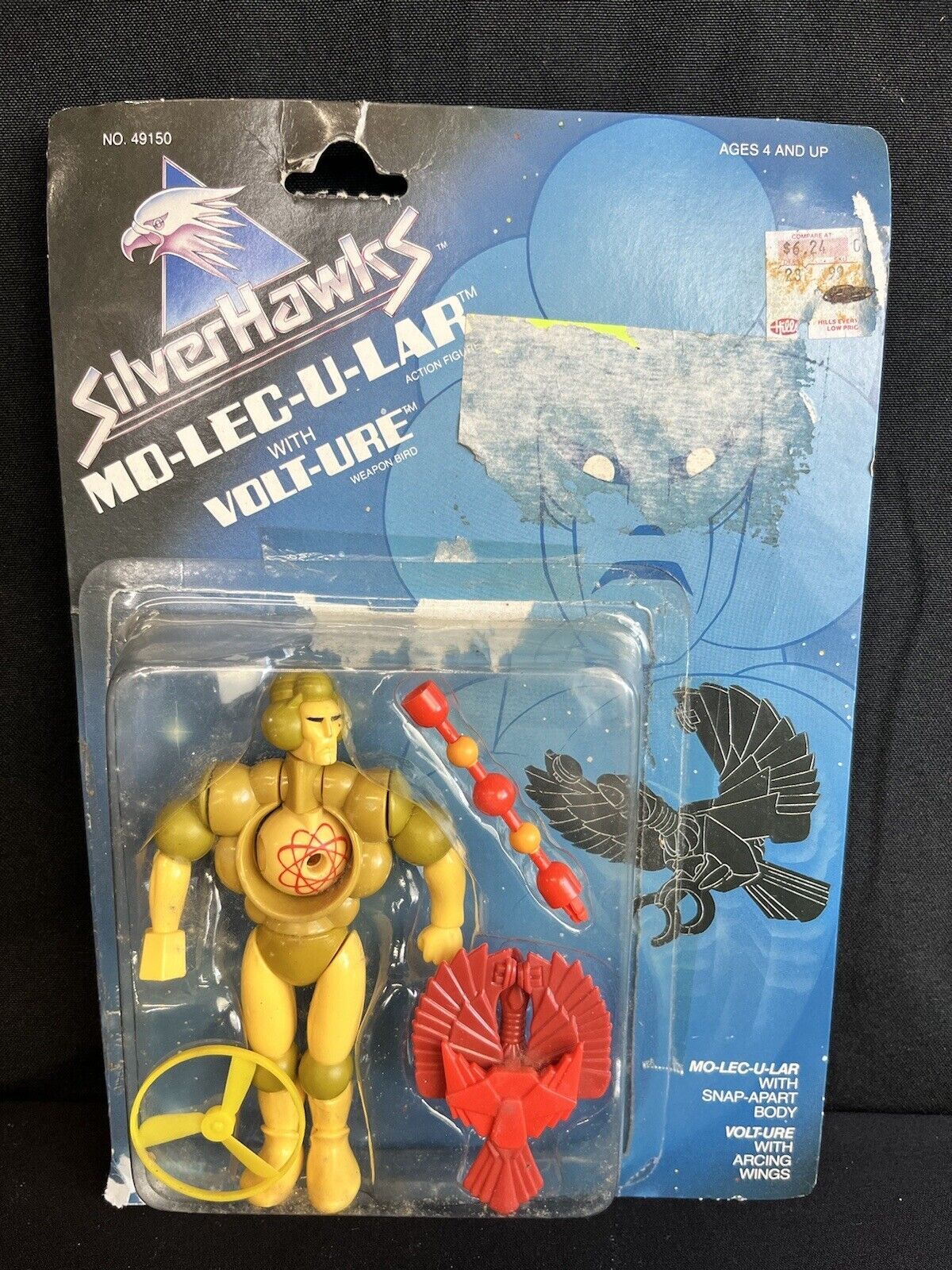 Vintage SilverHawks Molecular 1986 Kenner CARDED New in Package Korean MINTY