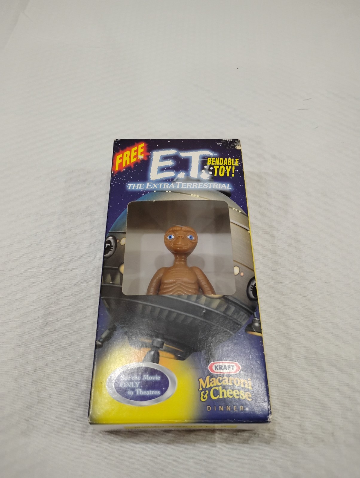 Vintage E.T. Bendable Toy Kraft Macaroni & Cheese Promo Figure in Package