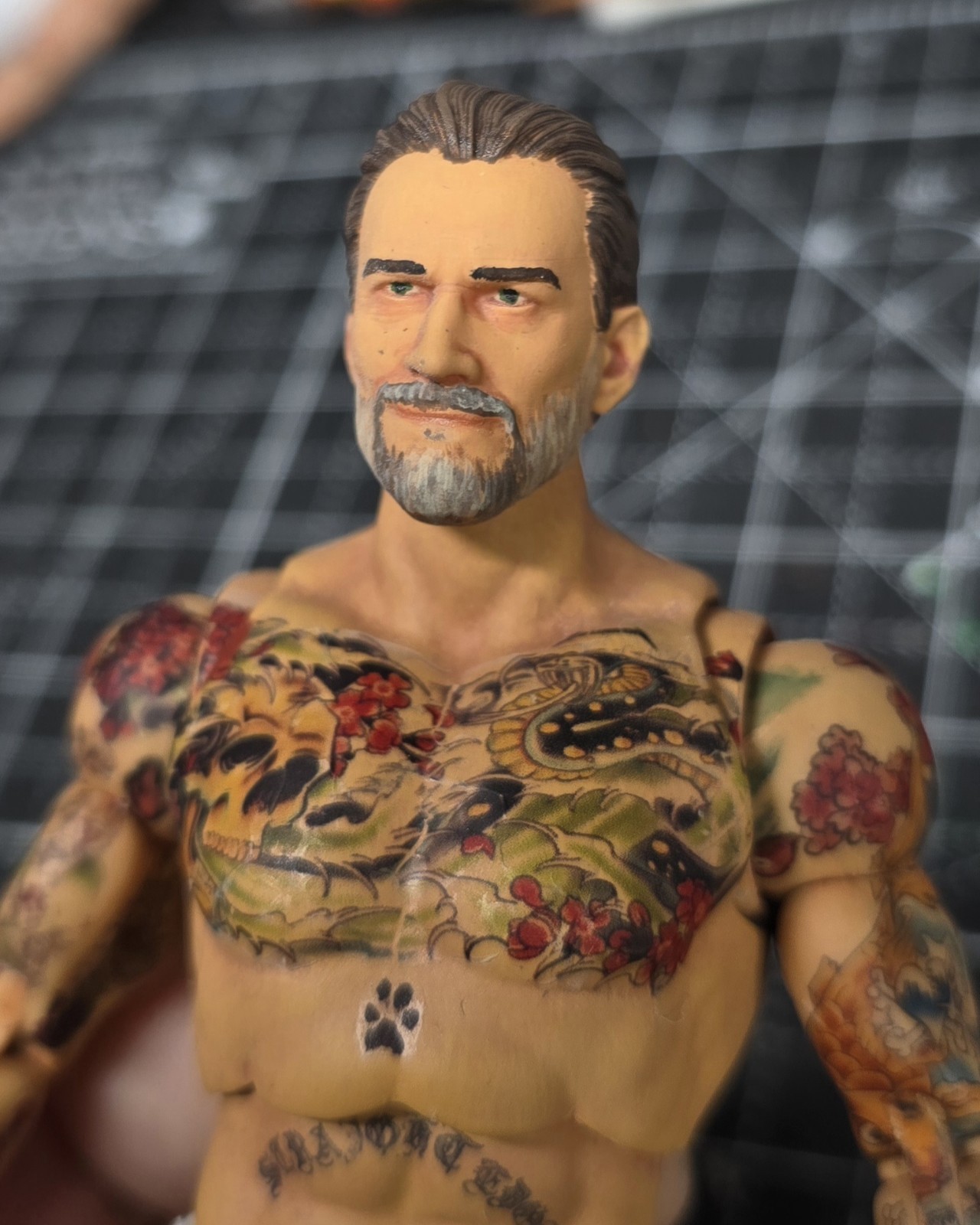 100% Custom Cm Punk Hand Designed Decals Wwe Aew Wrestlemania Gear