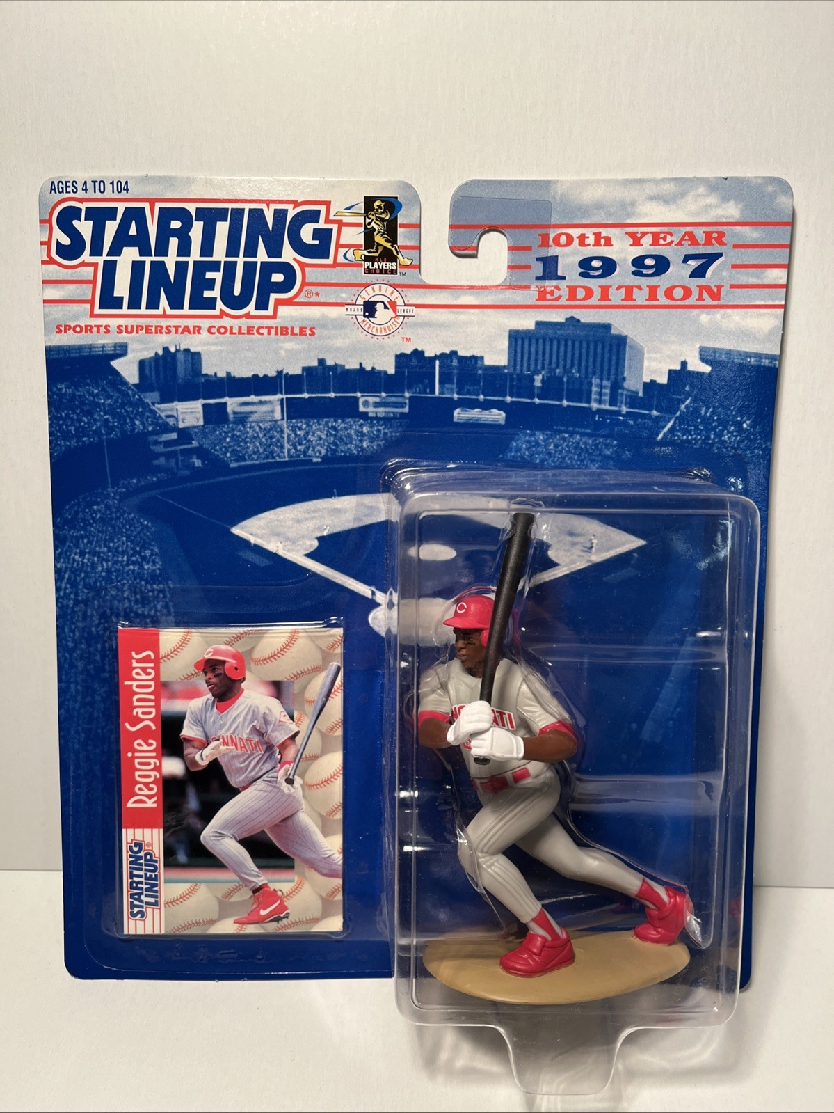 Kenner 1997 Starting Lineup Reggie Sanders Action Figure,Cincinnati Reds (B126)