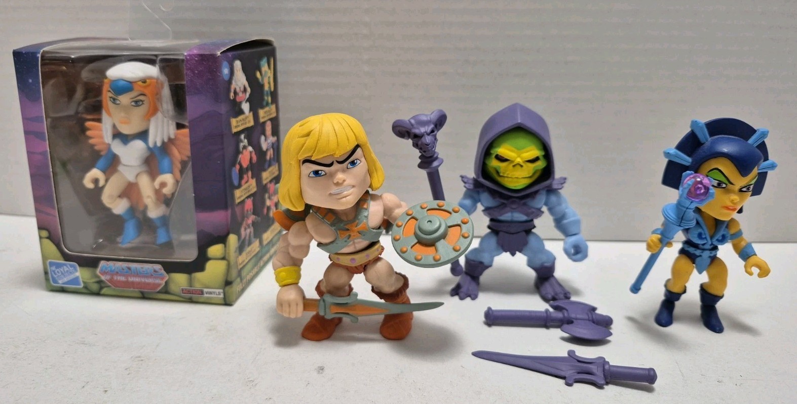 MOTU Loyal Subjects Lot of 4 He Man Skeletor Evil Lyn Sorceress Variant