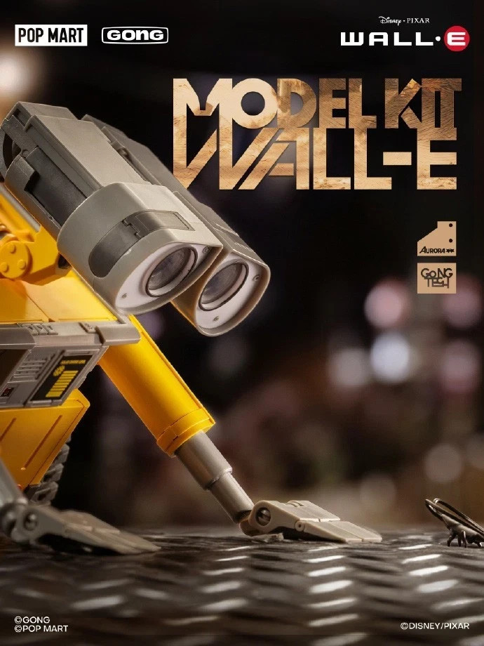 Pop Mart GONG WALL·E Robot Mobilization Kawara Tsutomu Assembly Figure Model Kit