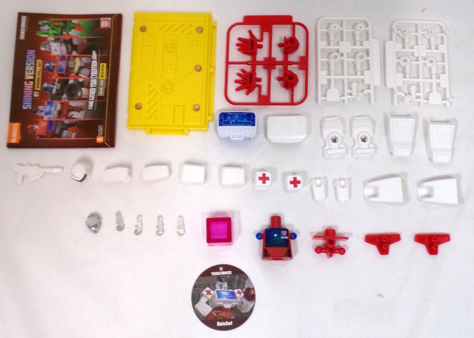 Blokees Transformers Shining Version 01 Ratchet Roll Out Model Kit Figure
