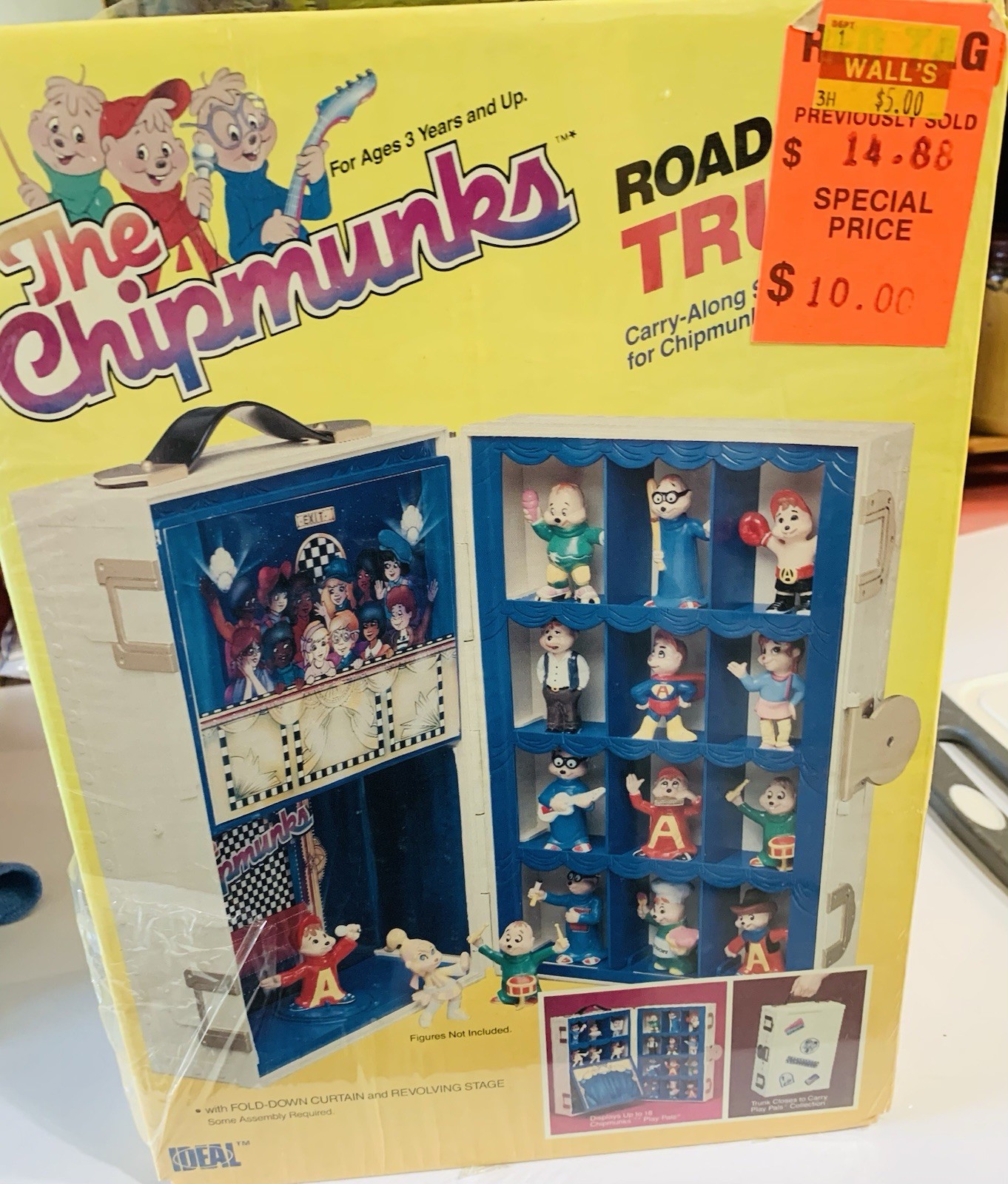 The Chipmunks Carry Showcase For Play Pals Road Show Trunk Ideal 1984 Sealed
