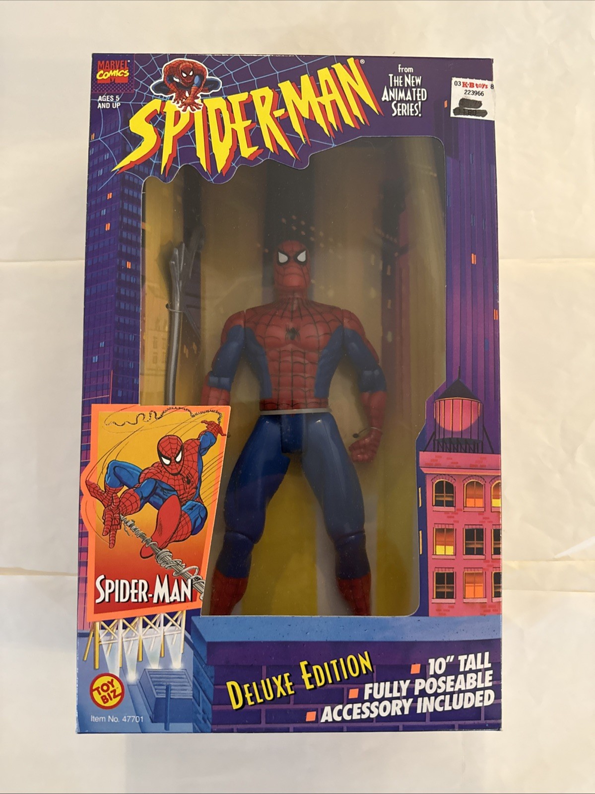 Marvel Comics Spider-Man Action Figure 10in Deluxe Edition NIB