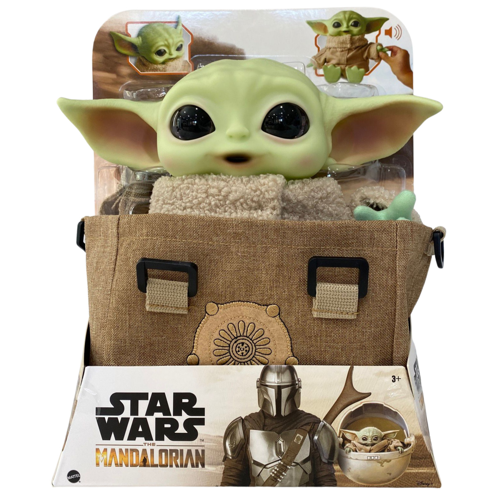 Star Wars Grogu baby Yoda, 11&Prime; The Child from The Mandalorian with Satchel HBX33