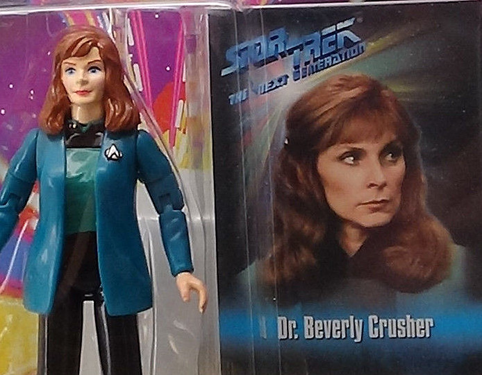 Playmates Star Trek TNG Dr Beverly Crusher in Medical Coat 93 Next Gen Sealed