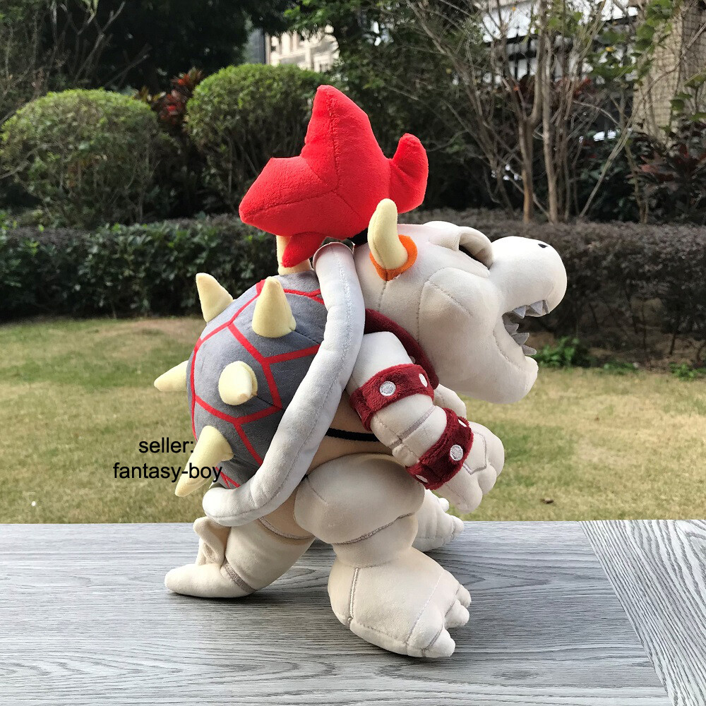 High Quality Super Bros Plush Dry Bones Bowser Koopa 12&Prime; Stuffed Toy Soft Doll
