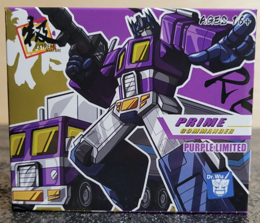 Dr Wu DW-E04P Prime Commander figure with trailer – purple version