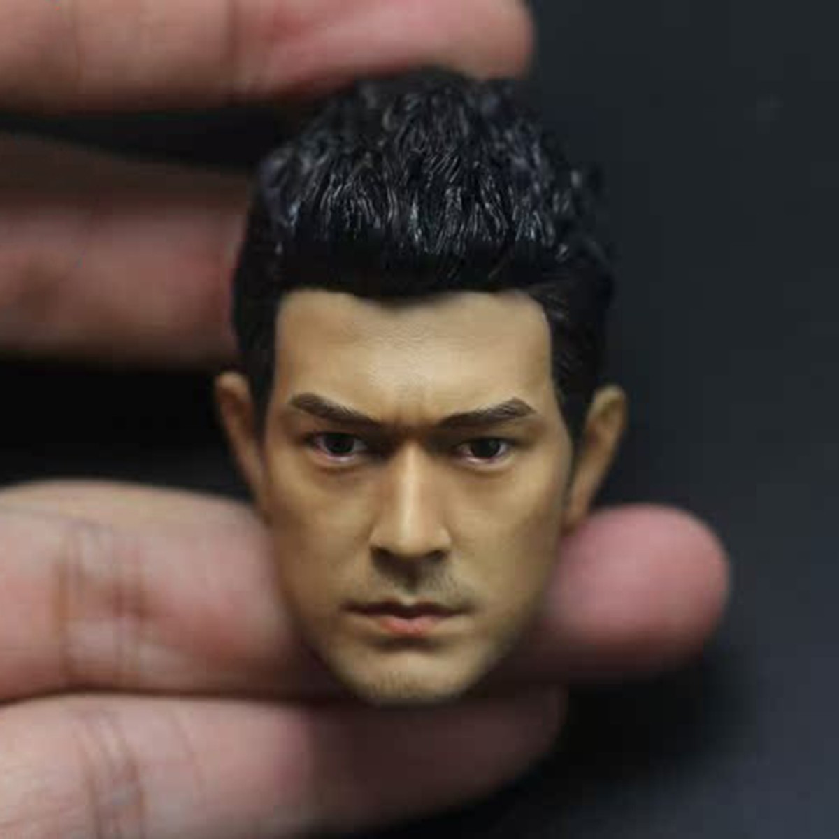 1/6 Male Head Sculpt Asian Celebrities Carved Model Fit 12in Action Figure Toys