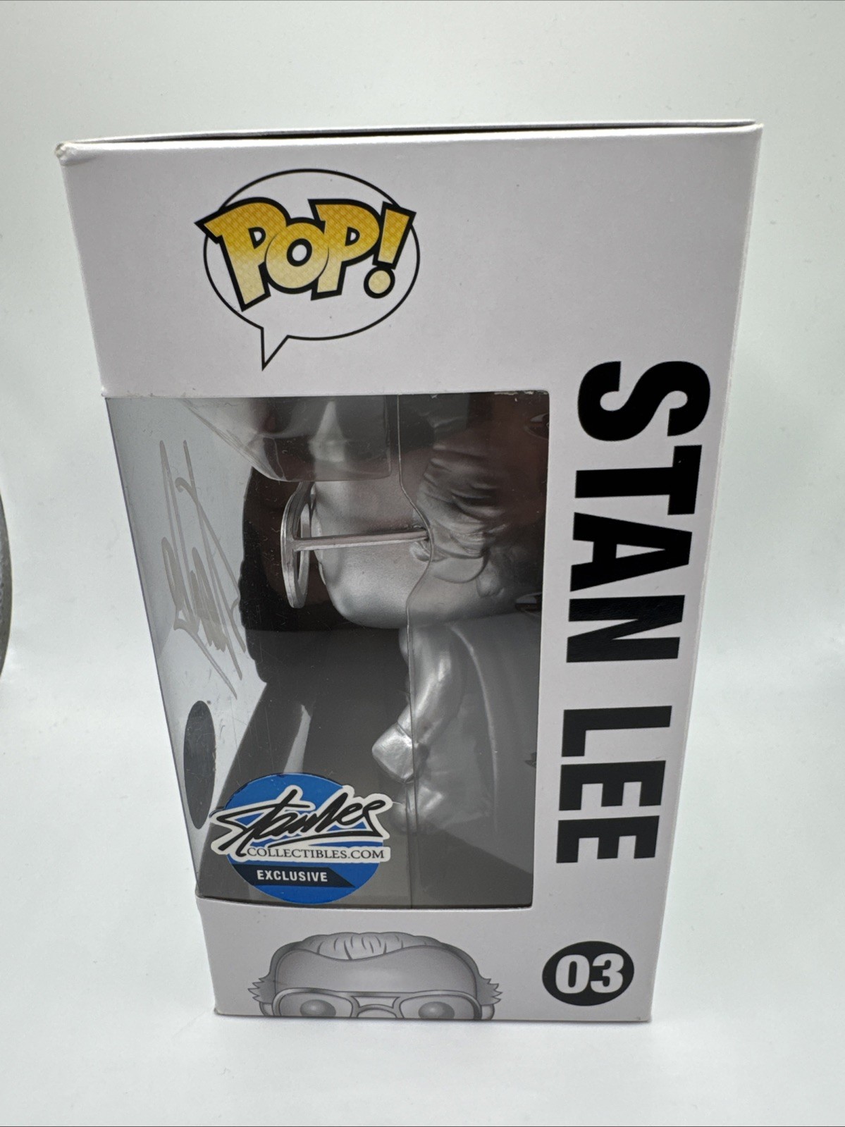 Funko Pop Stan Lee Platinum Signed Auto Excelsior Authentic Free Ship+Hard Stack