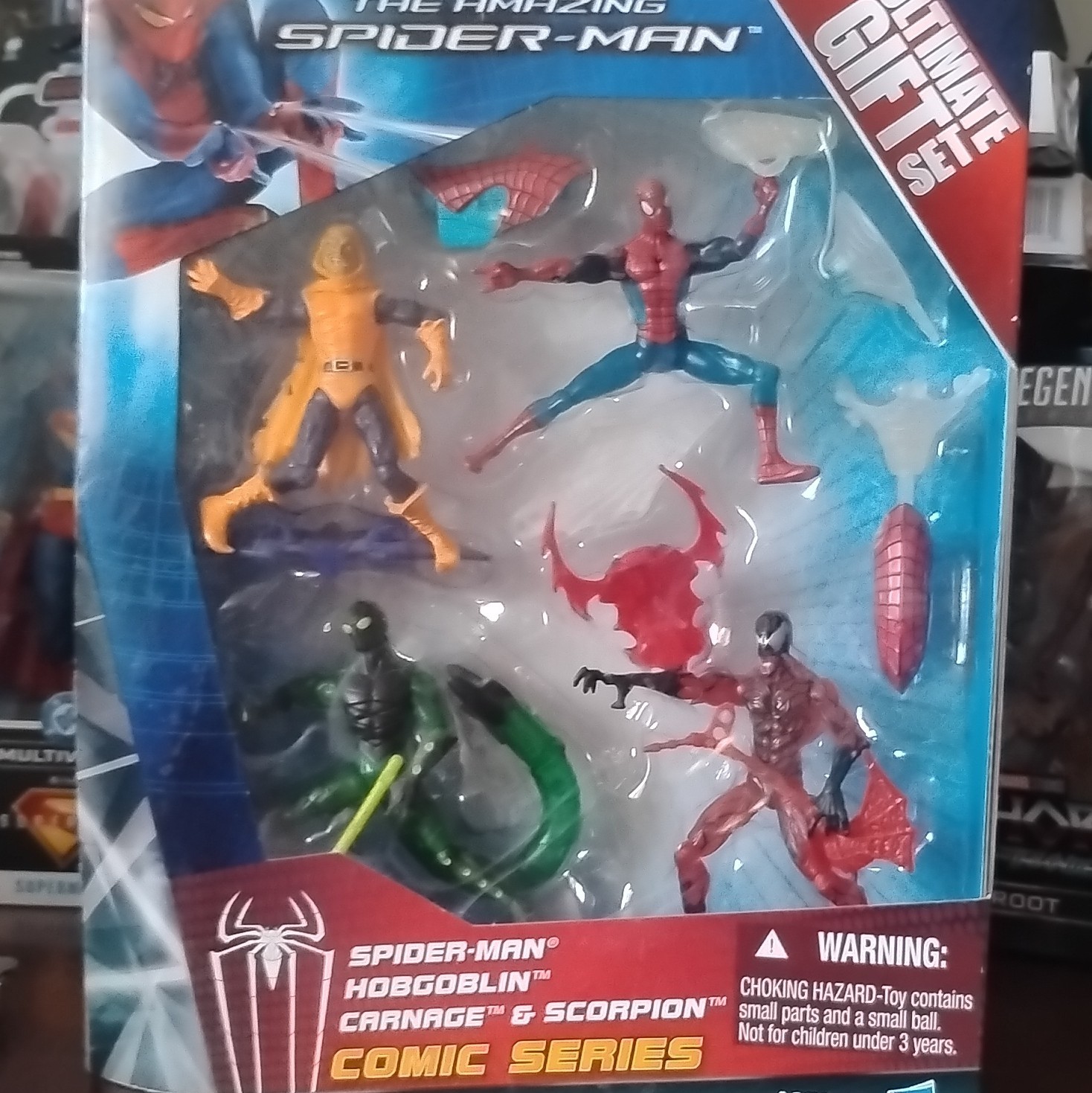 Marvel Amazing Spider-Man Comic Series Boxed Set w/ Web Shooters Pumpkin Bomb