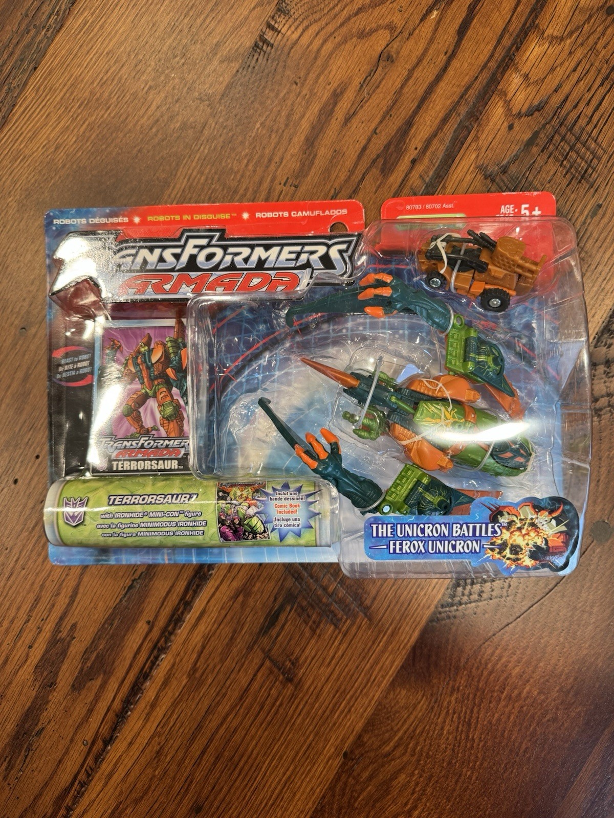Transformers Armada Terrorsaur With Ironhide Mini-Con,2002 Mint Factory Sealed