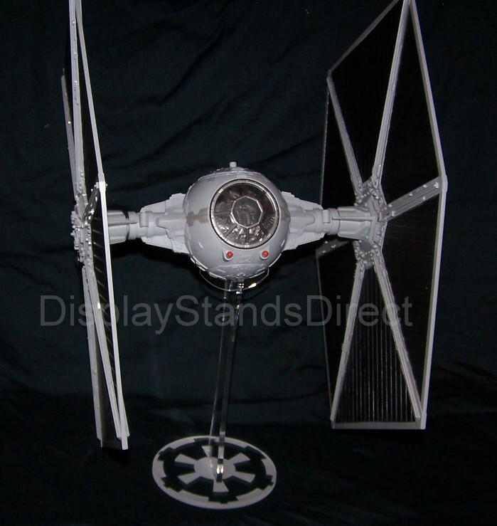 acrylic display stand for Hasbro Large wing Tie Fighter Star Wars positionable