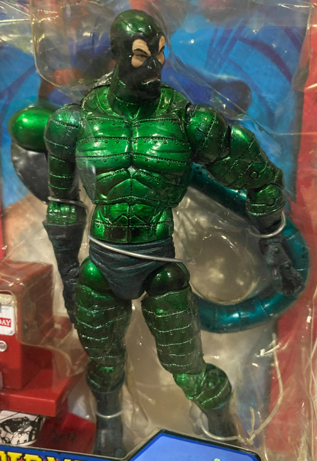 Spider-Man Tail-Strike Scorpion Metallic Variant New in Damaged Package READ