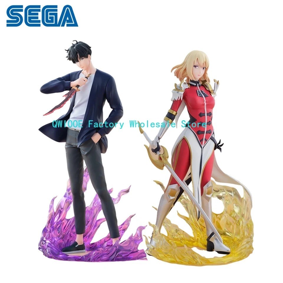 2pcs Solo Leveling Sung Jin-Woo PVC Figure Anime Collectible Statue