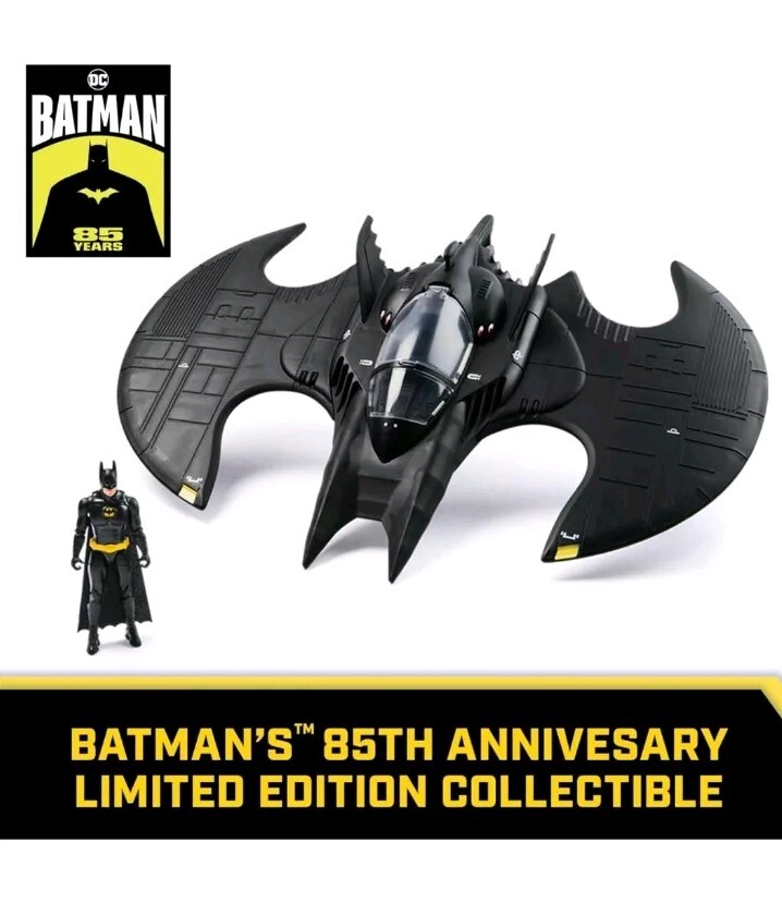 Spin Master DC Batman Returns 4&Prime; Figure & Batwing 85 Years Keaton Limited Editio